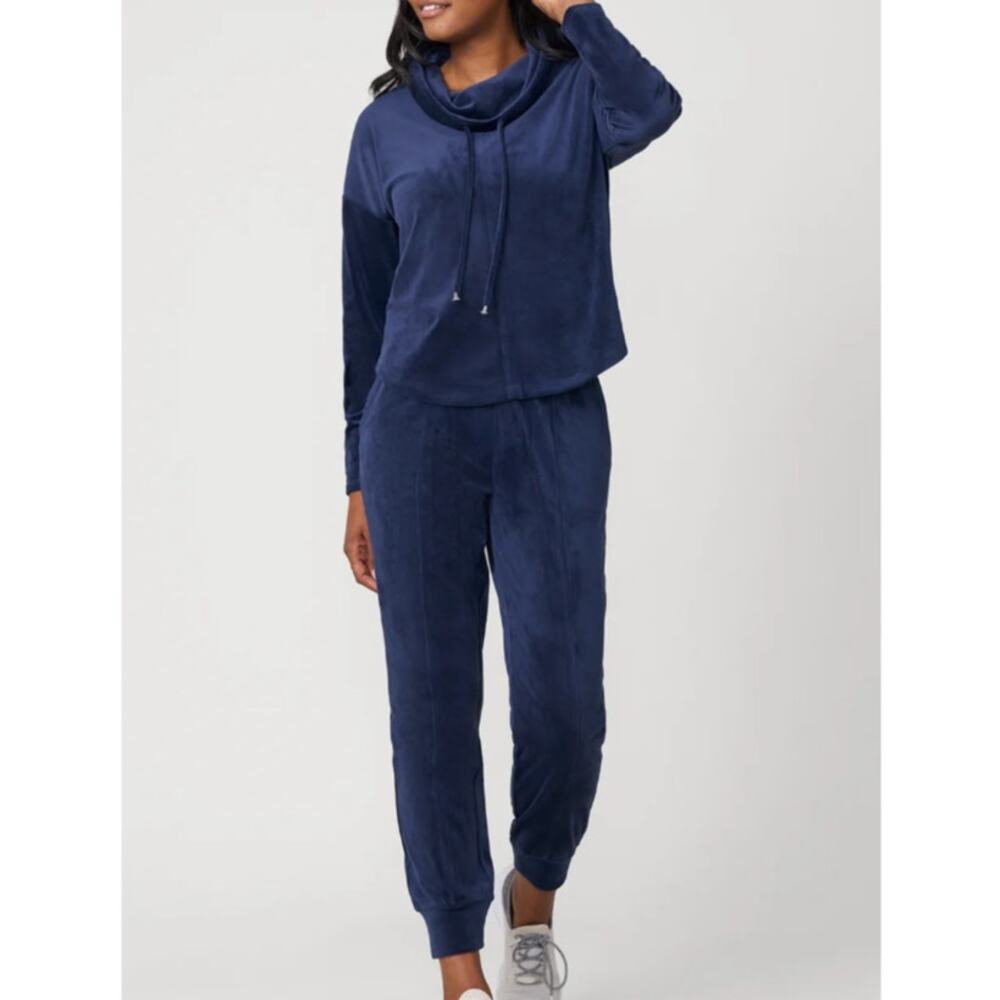 Cable and Gauge Velour Hooded Lounge Set Women's XS